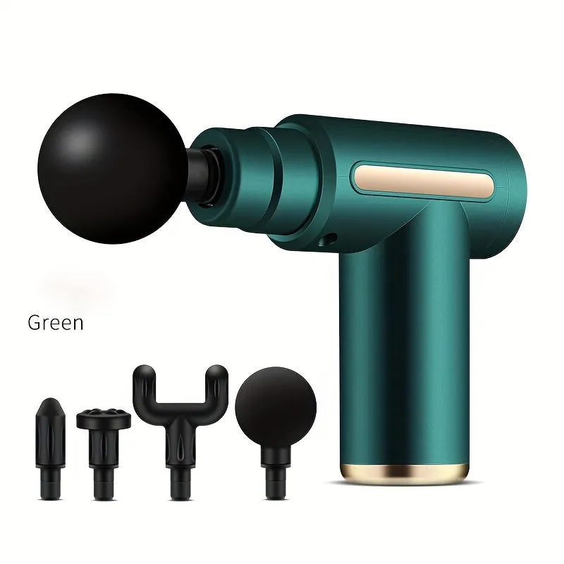 Instant Muscle Relief With Mini Massage Gun - 4 Interchangeable Heads For Targeted Pain Relief, Valentine's Day gift