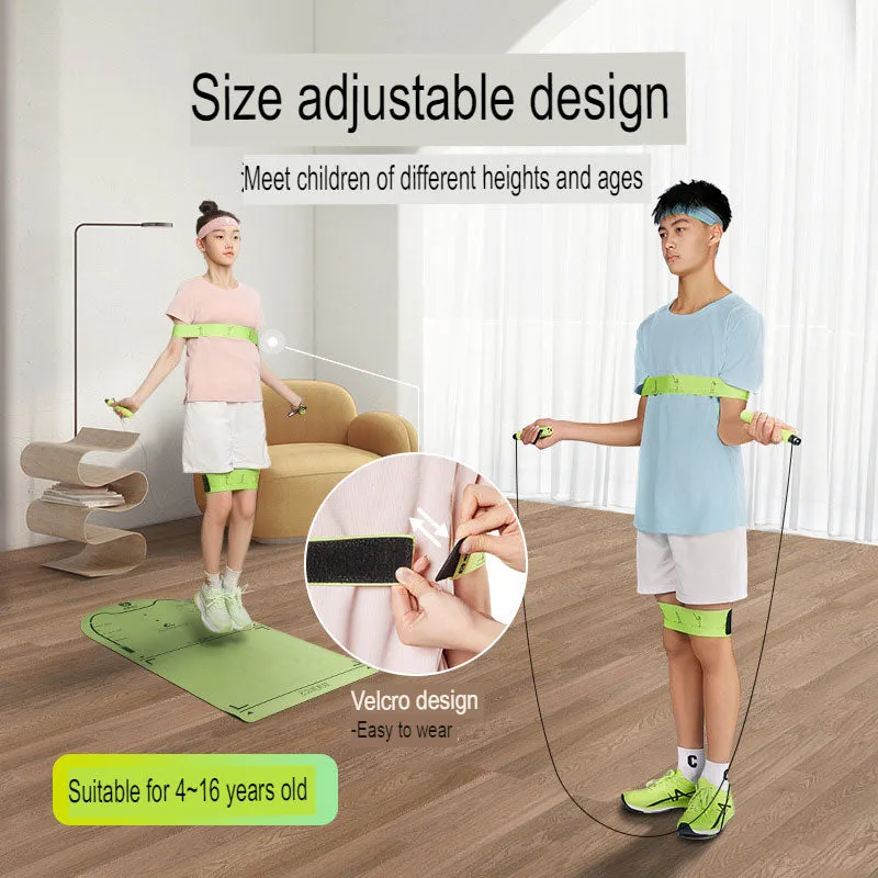 Jump rope tied with jump posture correction belt adjustable non-slip elementary school children's professional auxiliary training artifact correction shoulder strap