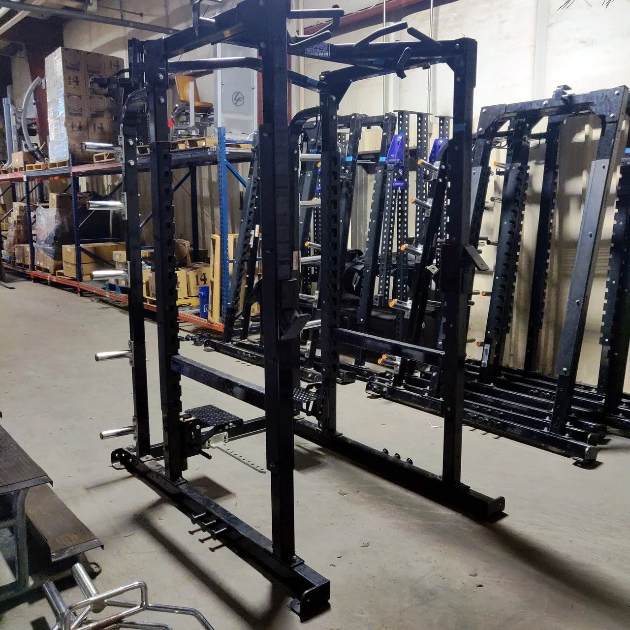 LIQUIDATION 6 Hammer Strength Squat Rack Power Racks with Weight Storage