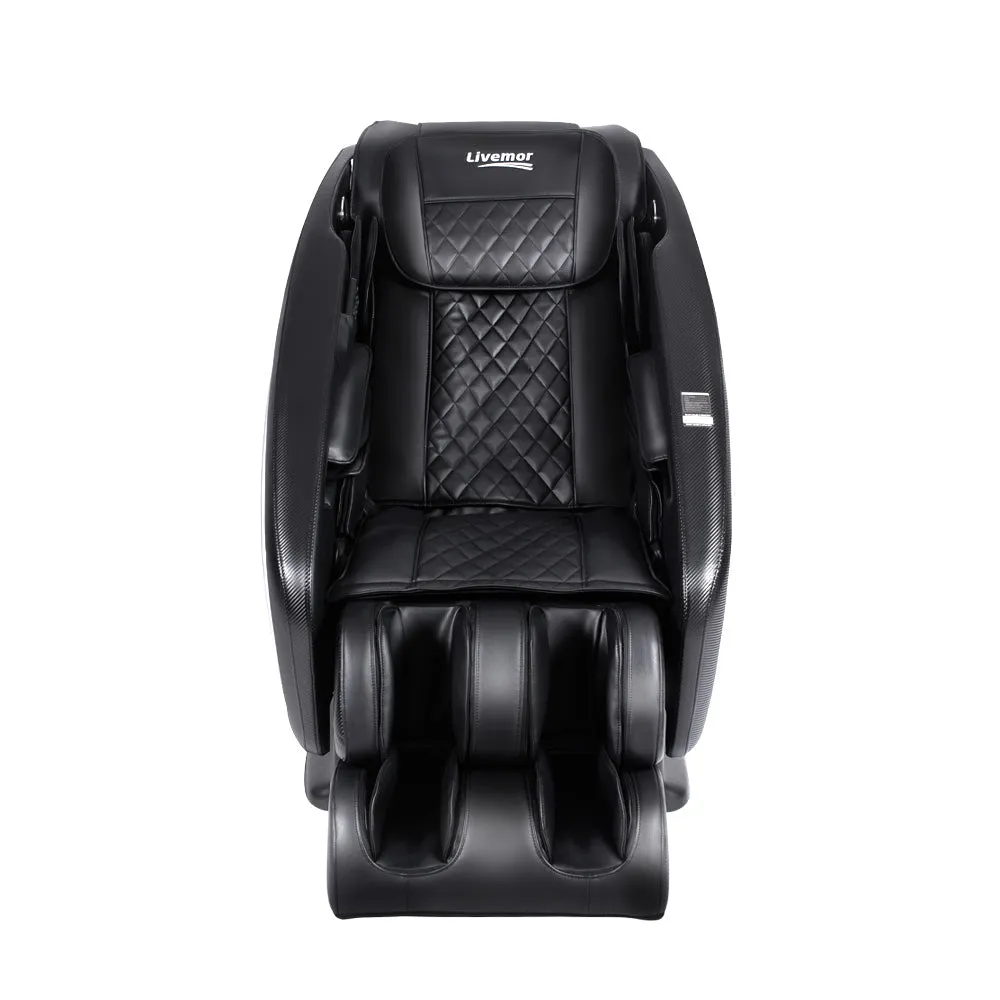 Livemor 3D Electric Massage Chair Shiatsu Kneading Massager Zero Gravity Large Black