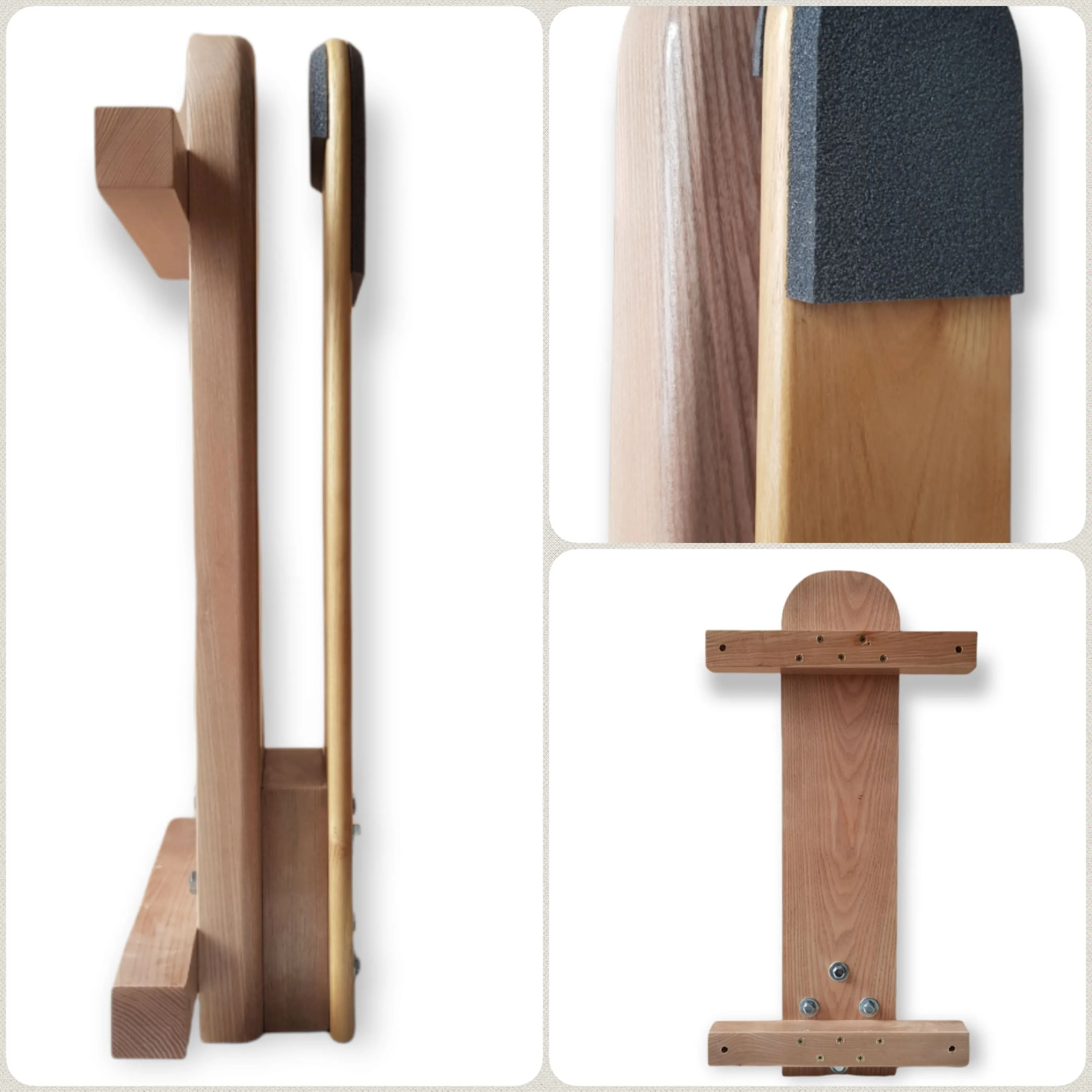 Makiwara - Wall mounted - Wooden padded striking post  (60 cm (23.6") x 14 cm (5.5"))
