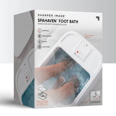 Open Box - Sharper Image Massager Foot Bath Heating with LCD
