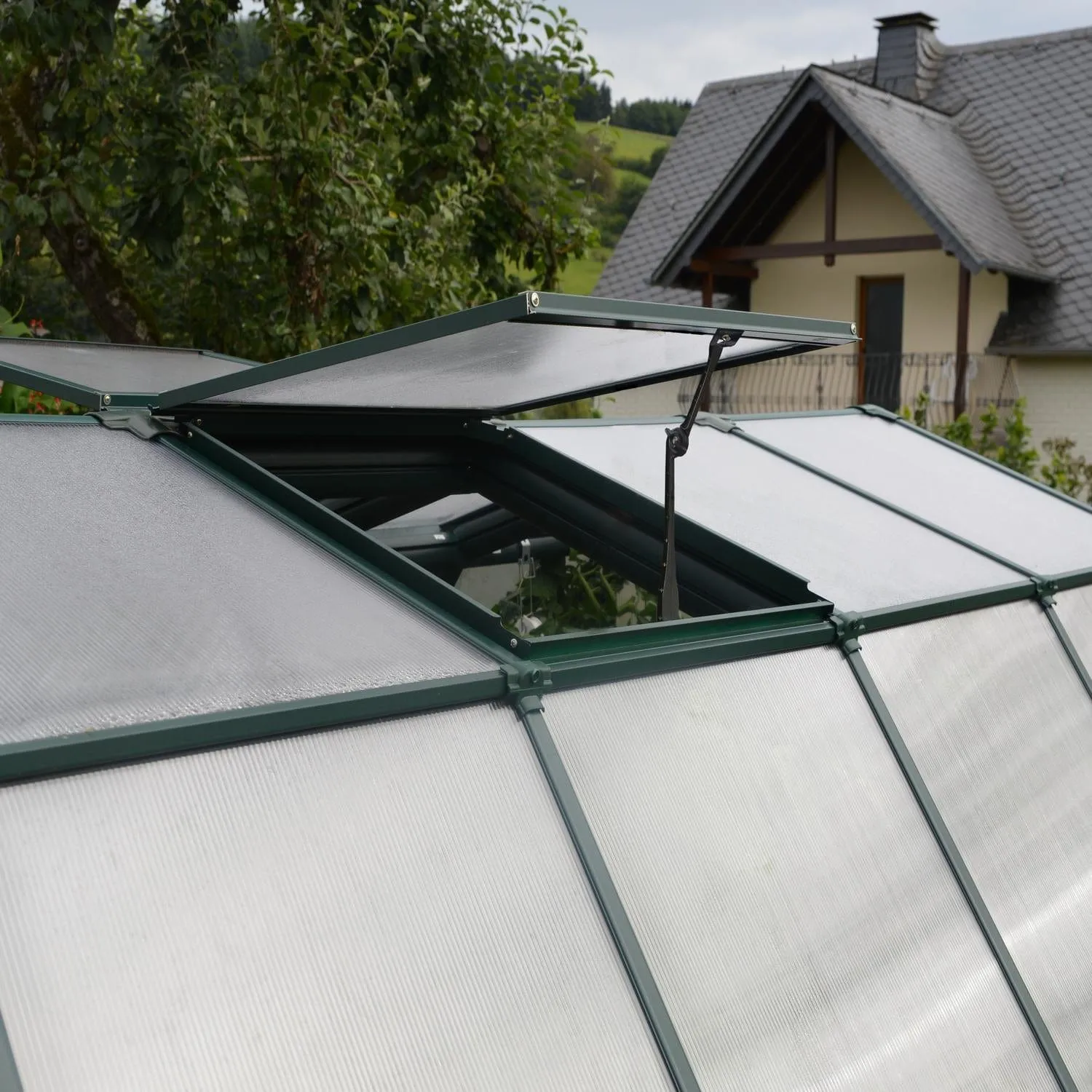 Palram - Canopia | Prestige 8x20 ft Clear Greenhouse Kit Package With 0.8mm Polycarbonate Glazing