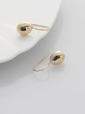 Pebble Drop Earrings | 9k Gold