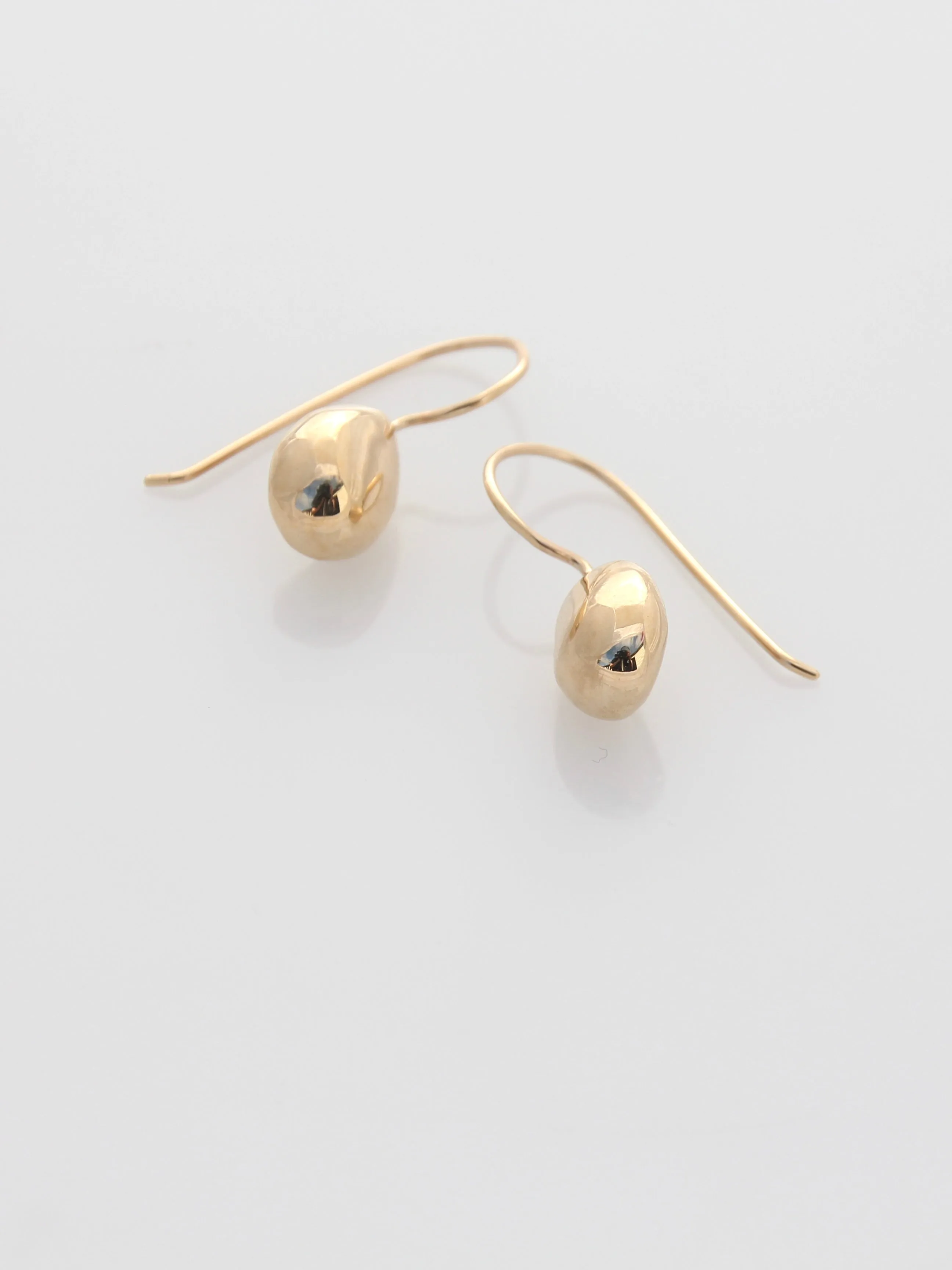 Pebble Drop Earrings | 9k Gold