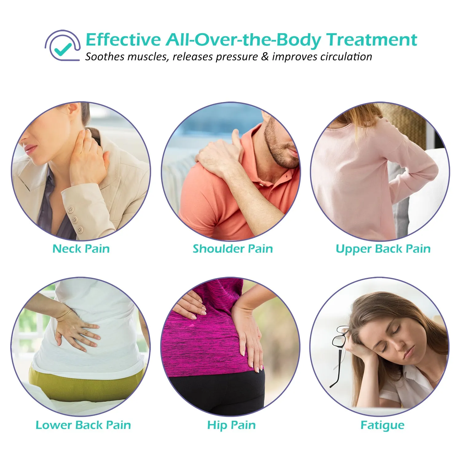 Shiatsu Massage Cushion for Neck and Back