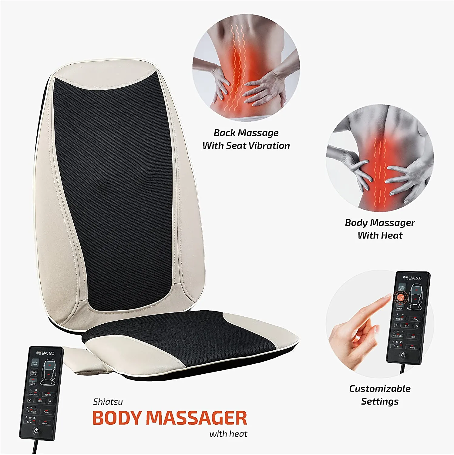 Shiatsu Massage Cushion for the Back