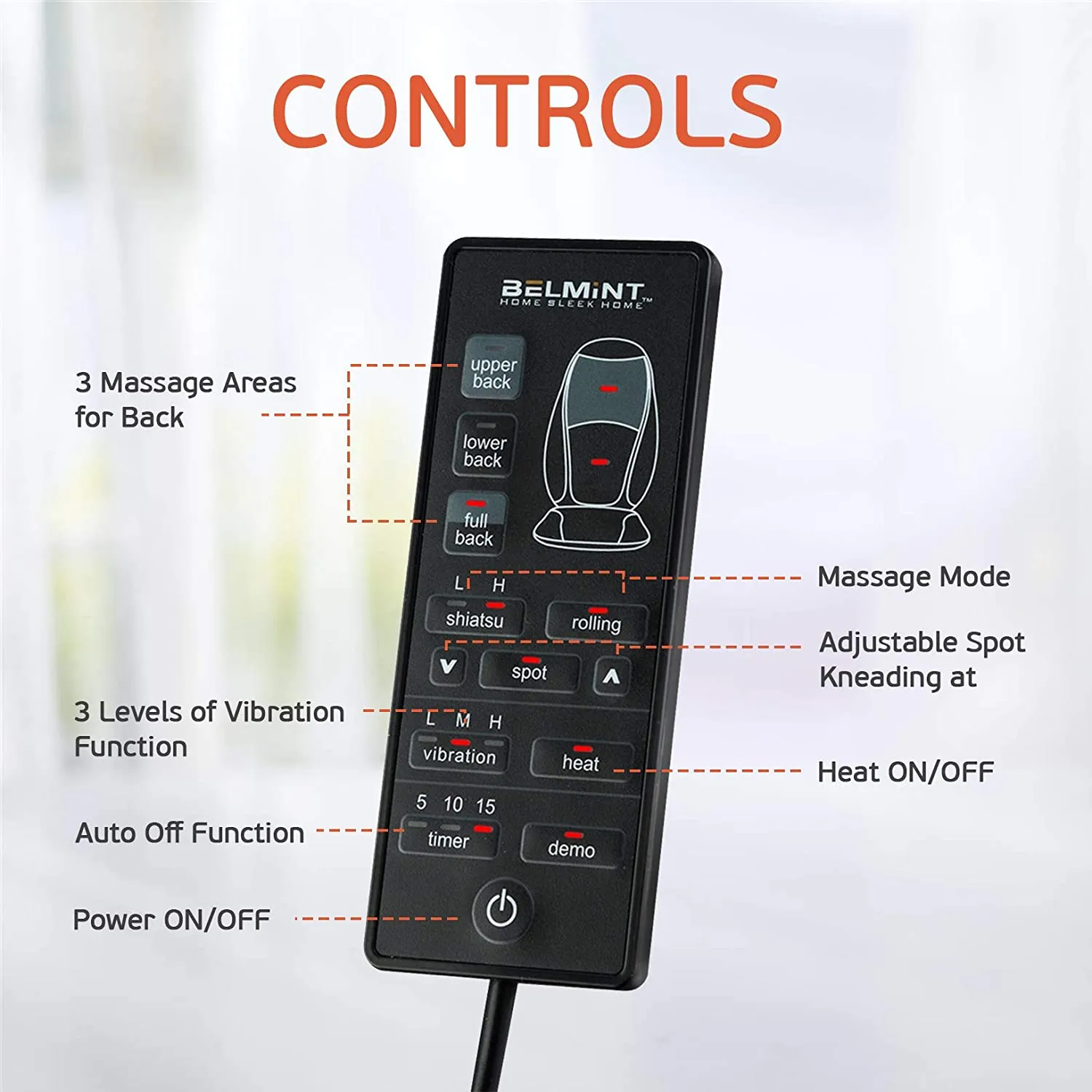 Shiatsu Massage Cushion for the Back
