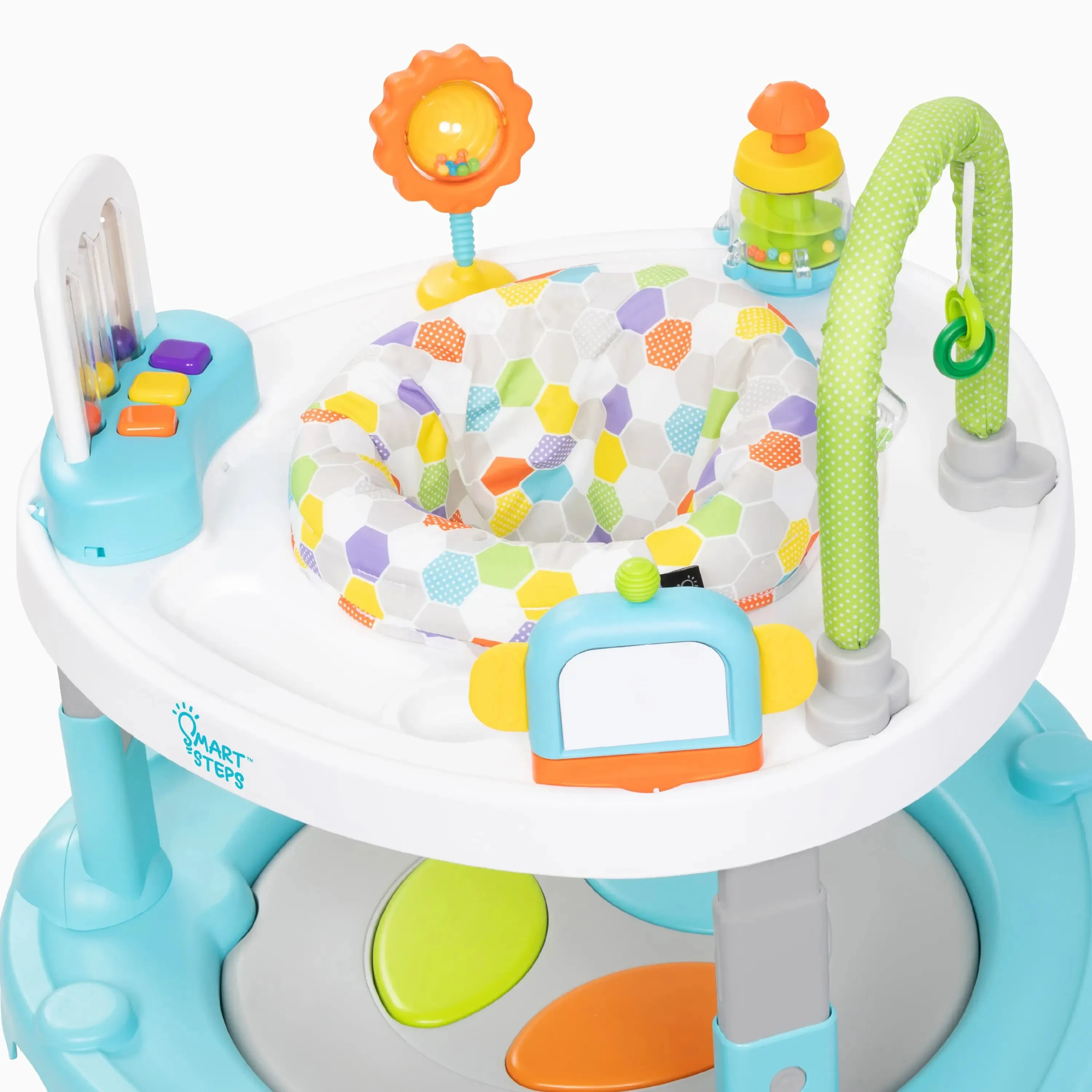 Smart Steps® by Baby Trend Bounce N’ Dance 4-in-1 Activity Center Walker - Hexagon Dots (Walmart Exclusive)
