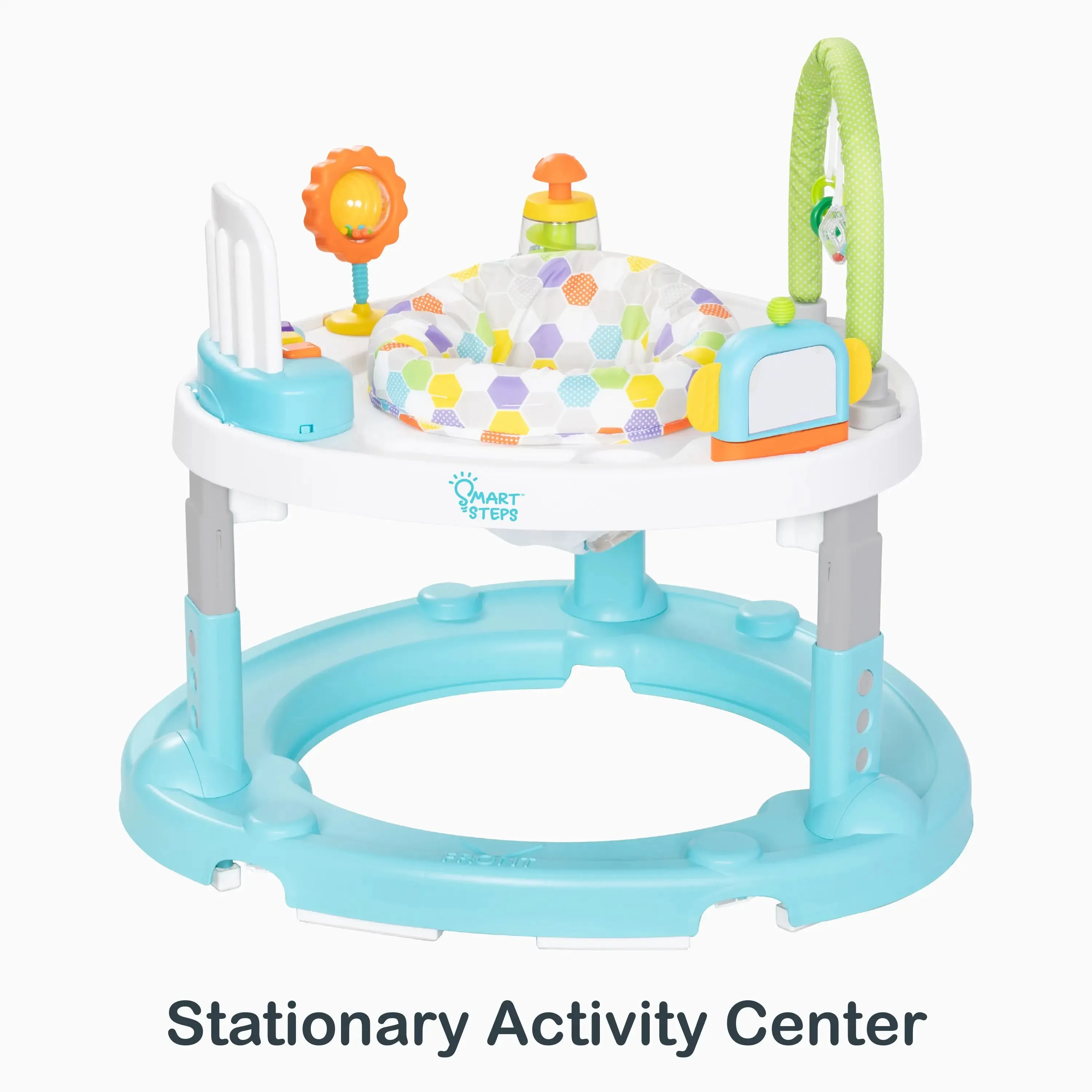 Smart Steps® by Baby Trend Bounce N’ Dance 4-in-1 Activity Center Walker - Hexagon Dots (Walmart Exclusive)