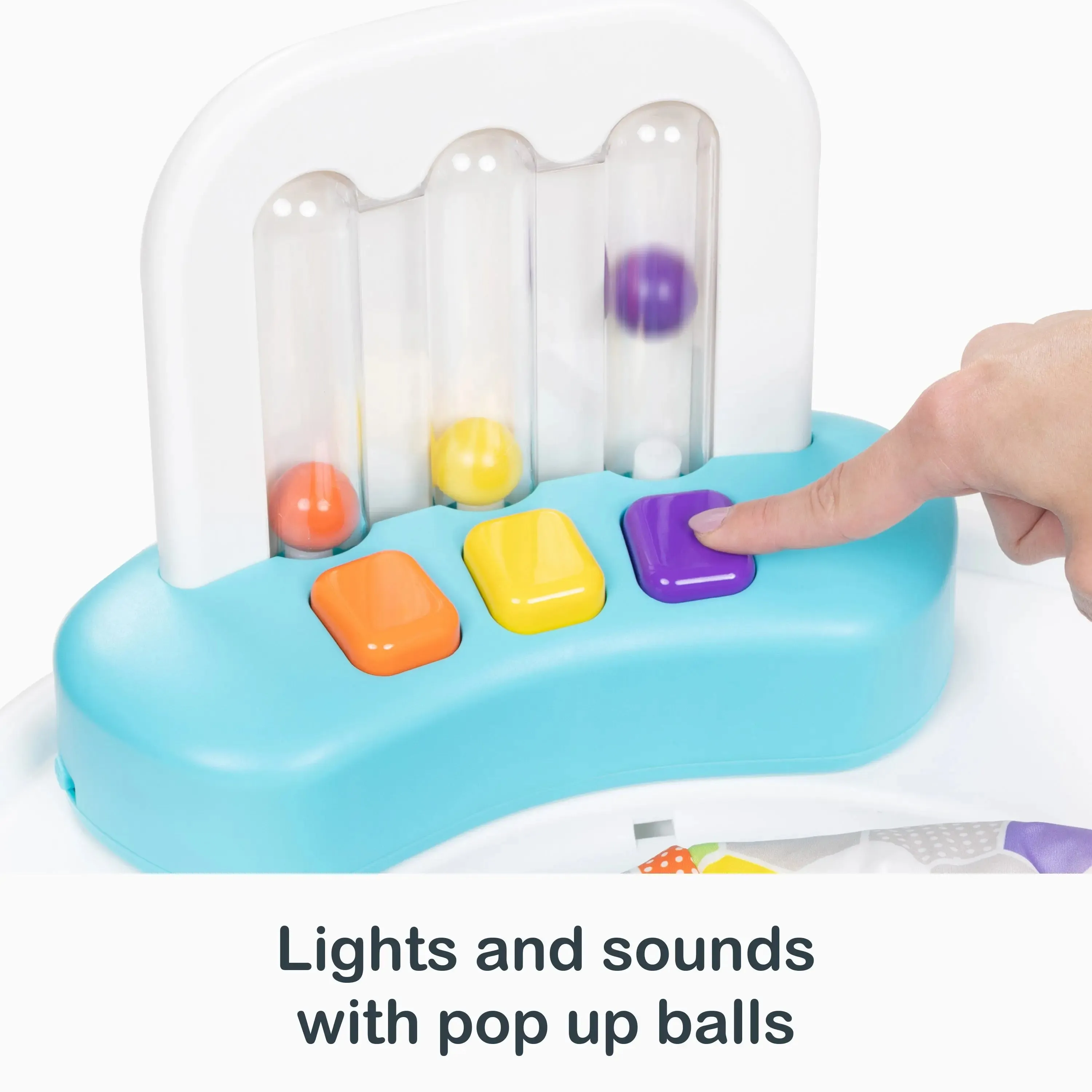 Smart Steps® by Baby Trend Bounce N’ Dance 4-in-1 Activity Center Walker - Hexagon Dots (Walmart Exclusive)