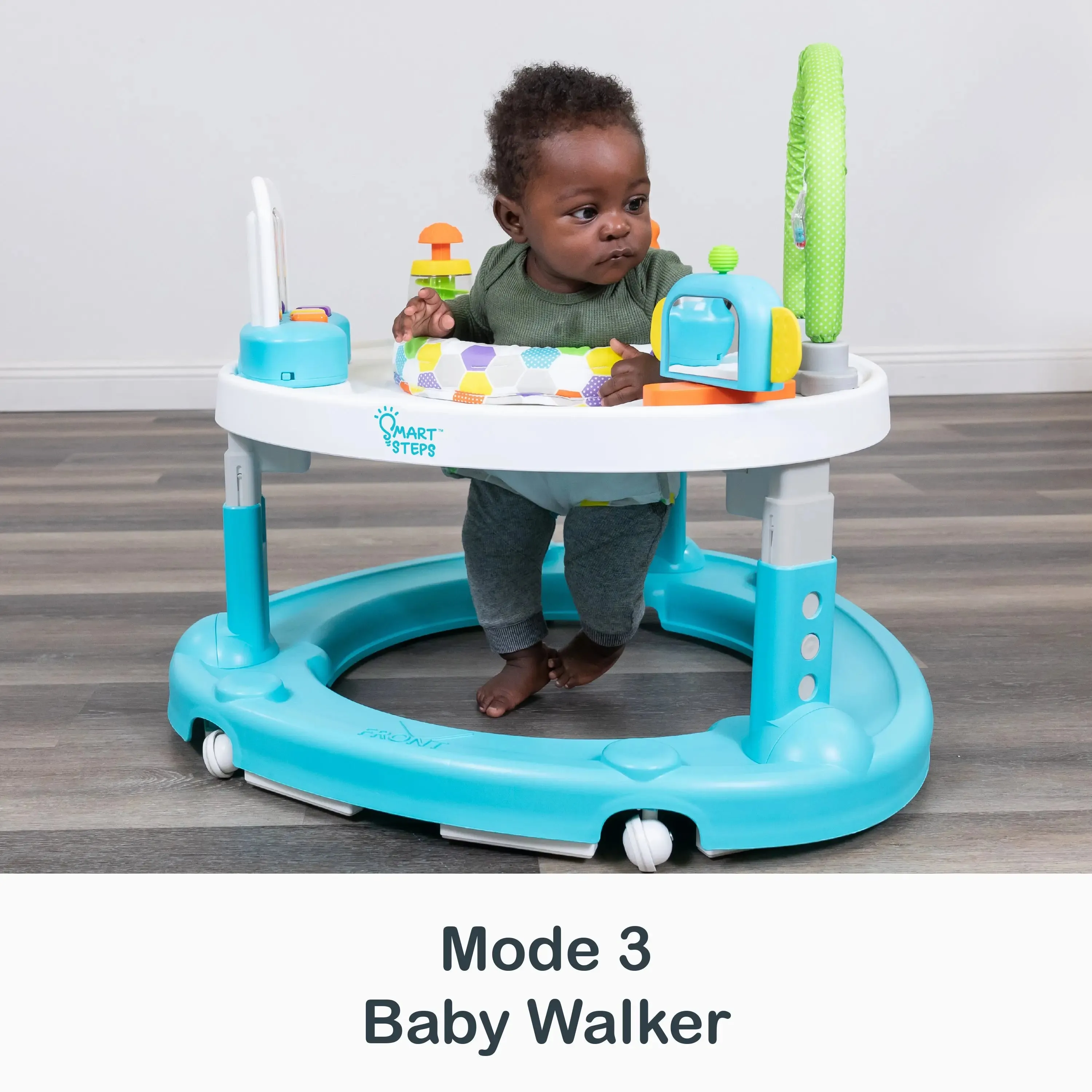 Smart Steps® by Baby Trend Bounce N’ Dance 4-in-1 Activity Center Walker - Hexagon Dots (Walmart Exclusive)