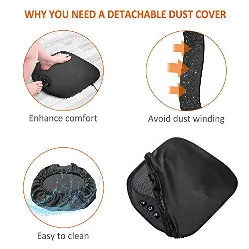 SNLXPRO™ Shiatsu Foot Massager w/ Heat | Deep Kneading, 18 Nodes, Washable | Foot   Back Massager