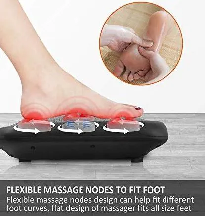 SNLXPRO™ Shiatsu Foot Massager w/ Heat | Deep Kneading, 18 Nodes, Washable | Foot   Back Massager
