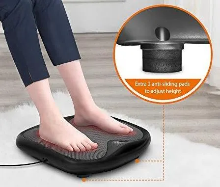 SNLXPRO™ Shiatsu Foot Massager w/ Heat | Deep Kneading, 18 Nodes, Washable | Foot   Back Massager