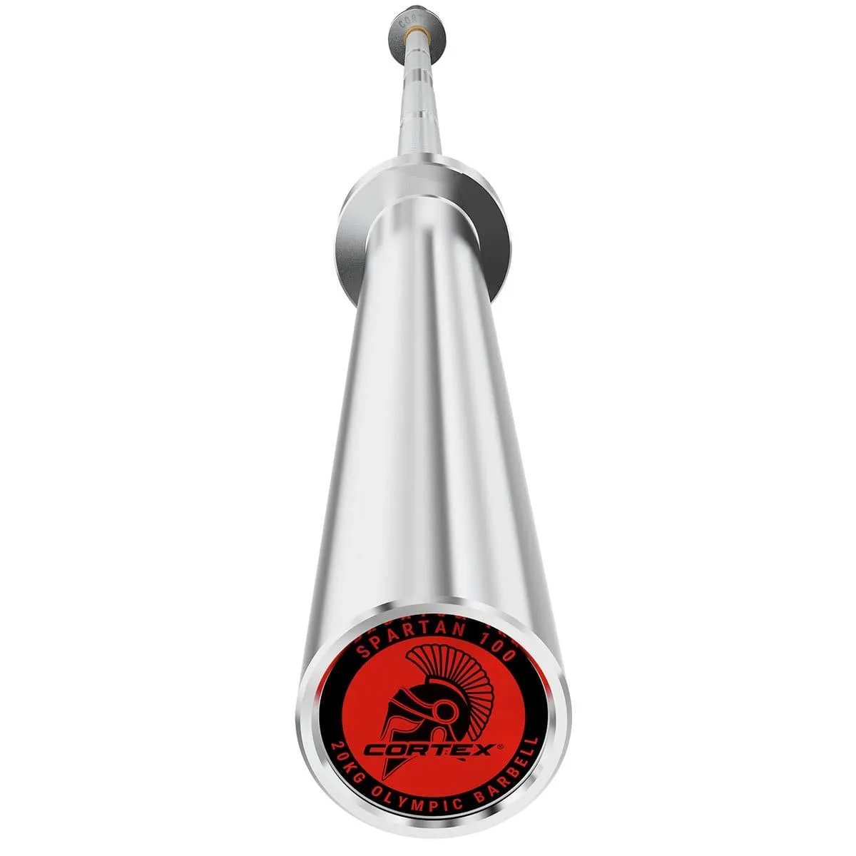 SPARTAN100 7FT 20KG OLYMPIC BARBELL (CHROME) WITH SPRING COLLARS