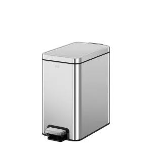 Stella 6 L/1.6 Gal Small Bathroom Step Trash Can - Stainless Steel