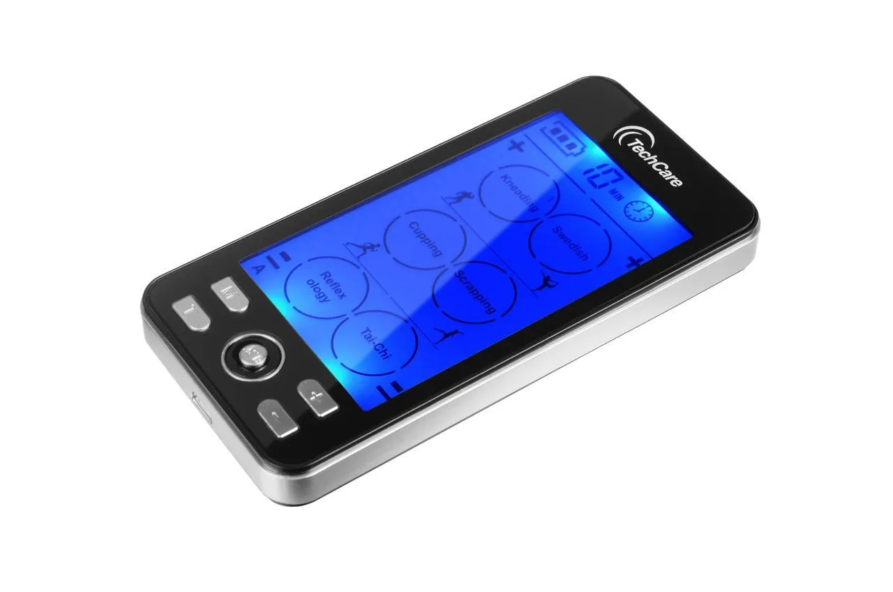TechCare Plus 24 Modes Tens Unit Muscle Stimulator 24 Massage Modes Dual Channel Electro Therapy Device Rechargeable