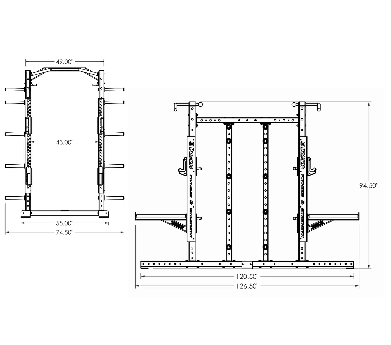 Ultra Pro G2 8' Double Half Rack