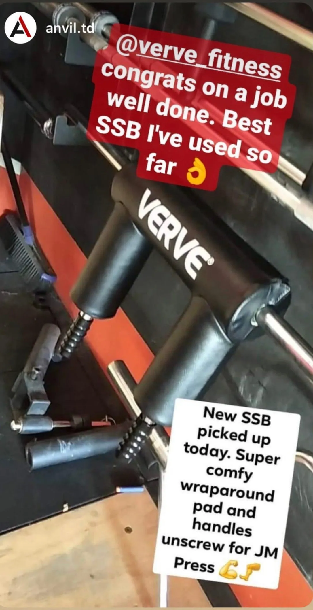 VERVE Elite Safety Squat Bar