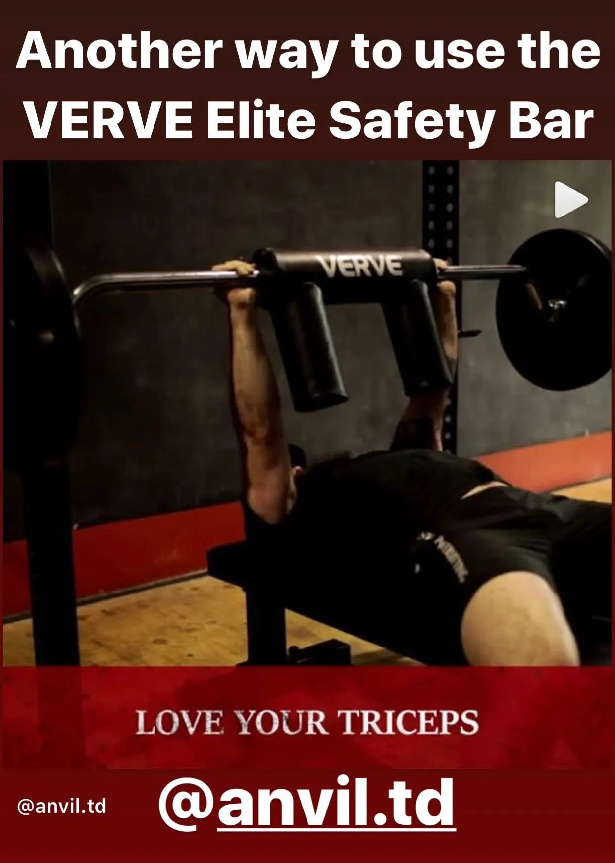 VERVE Elite Safety Squat Bar
