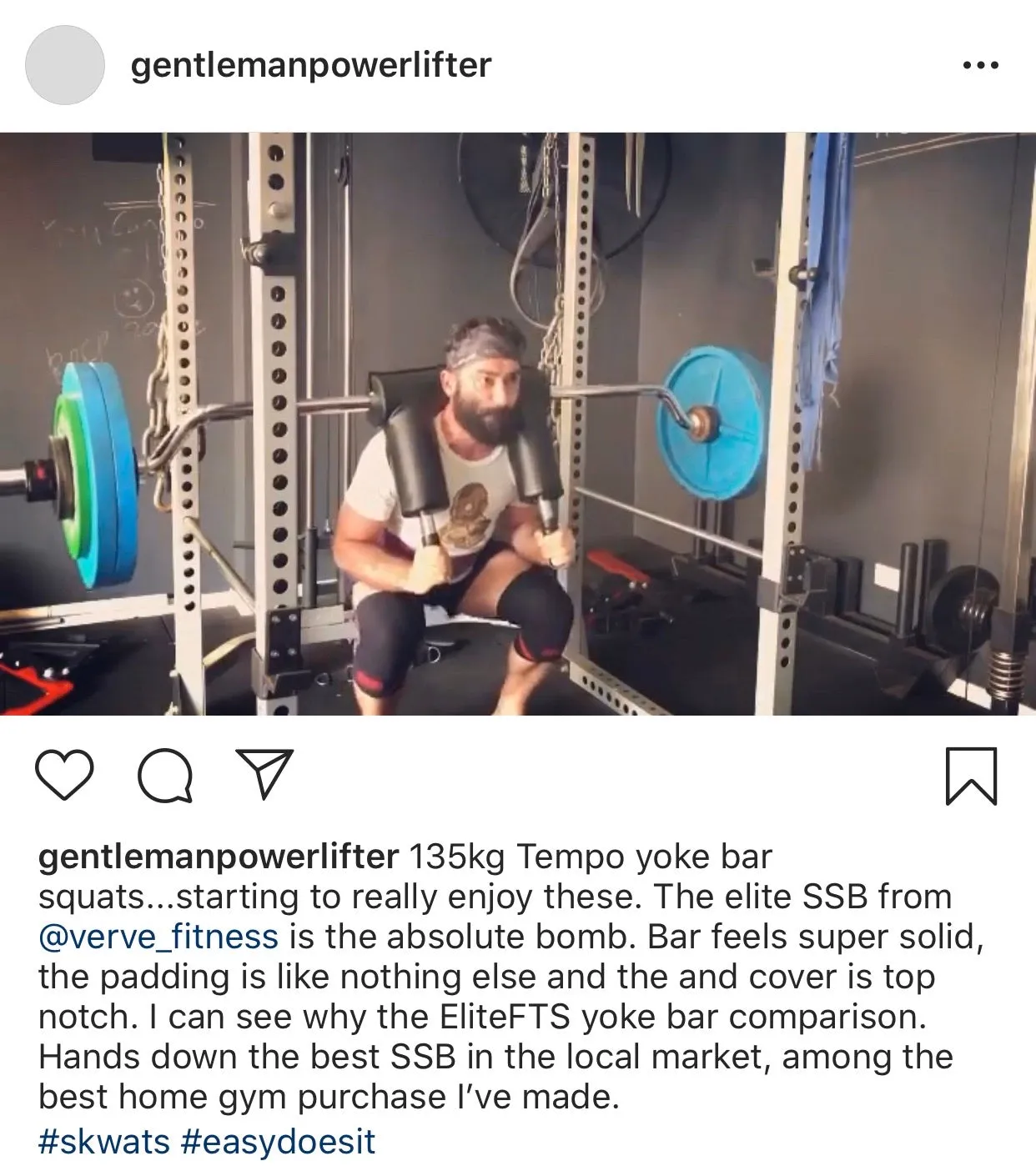VERVE Elite Safety Squat Bar
