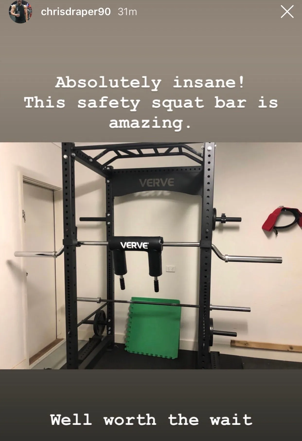 VERVE Elite Safety Squat Bar