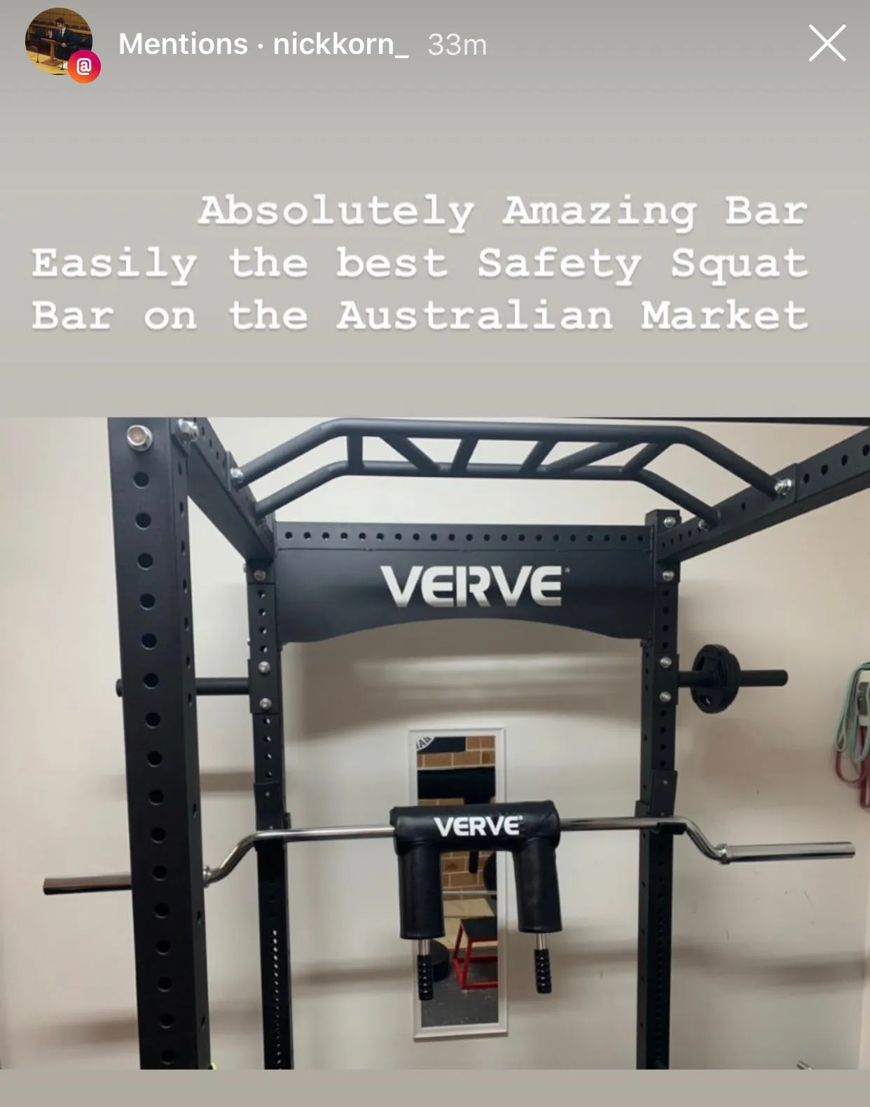 VERVE Elite Safety Squat Bar
