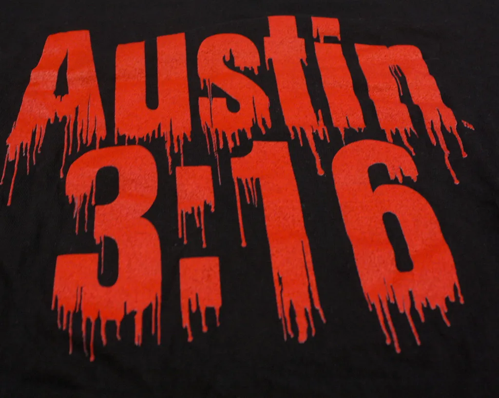 WWF AUSTIN 3:16 BLOOD FROM A STONE T-SHIRT XXL