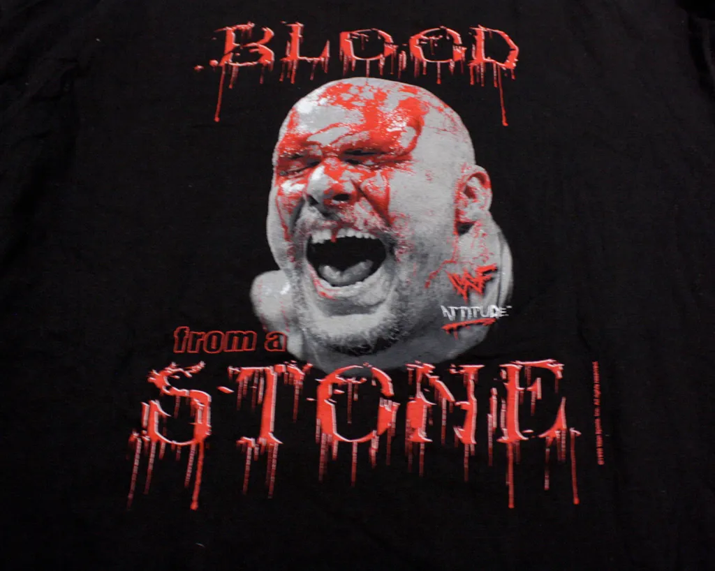 WWF AUSTIN 3:16 BLOOD FROM A STONE T-SHIRT XXL