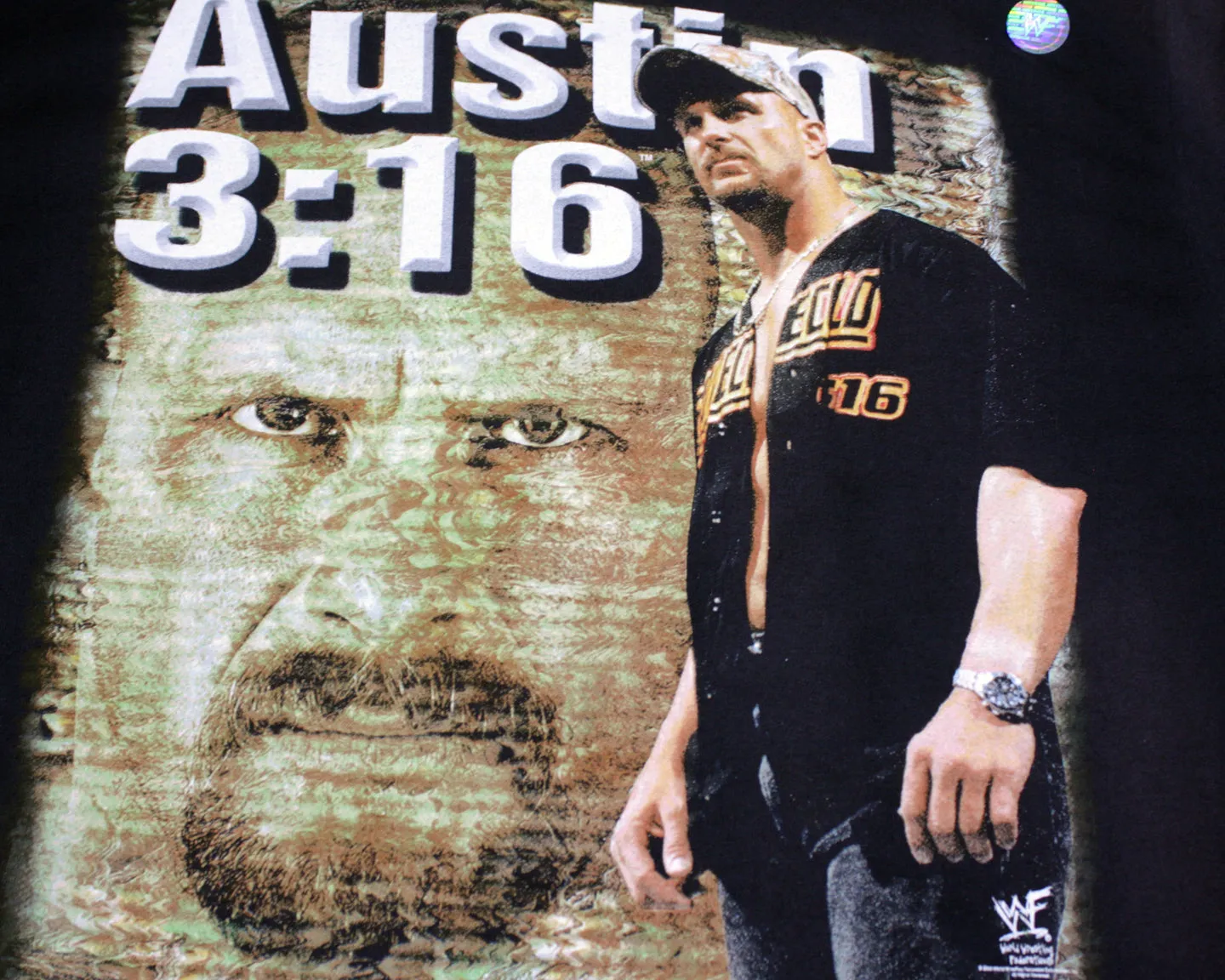 WWF STEVE AUSTIN NO MERCY T-SHIRT LG