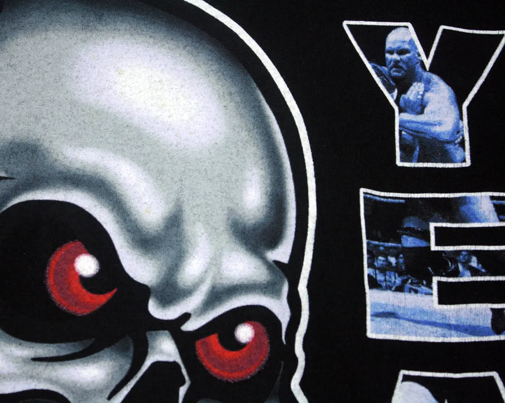 WWF STONE COLD HELL YEAH SKULL T-SHIRT MED