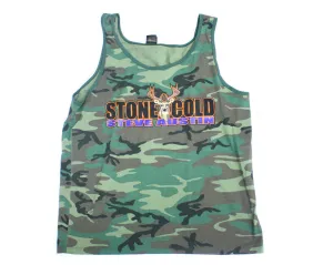 WWF STONE COLD STEVE AUSTIN CAMO VINTAGE TANKTOP L